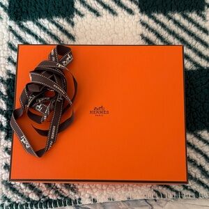 Hermès Orange Gift Box with Ribbon